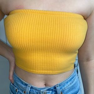 Urban Outfitters Yellow Tube Top